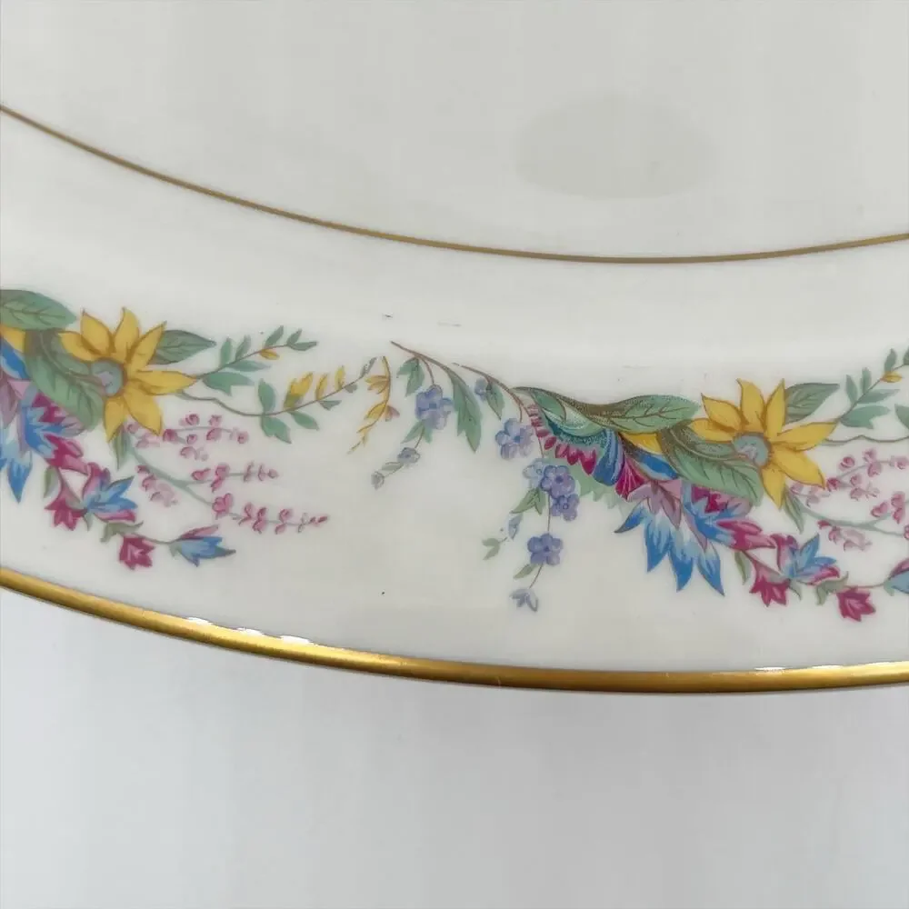 Vintage 1950s Arcadian Fine China Oval Serving Plate Platter Spring Glory 13